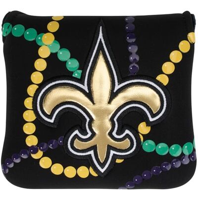 TaylorMade - New Orleans Saints Mallet Headcover - Black TaylorMade - New Orleans Saints Mallet Headcover - Black