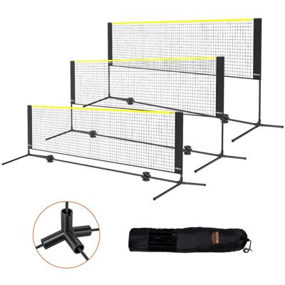 VEVOR - Badminton Net, Height Adjustable Volleyball Net, 10ft Wide Foldable Pickleball Net, Easy Setup Tennis Net Set with Poles - Black + yellow VEVOR - Badminton Net, Height Adjustable Volleyball Net, 10ft Wide Foldable Pickleball Net, Easy Setup Tennis Net Set with Poles - Black + yellow