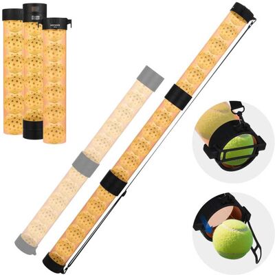 Neewer - Ball Retriever Tube for Tennis/Pickleball - Transparent/Orange Neewer - Ball Retriever Tube for Tennis/Pickleball - Transparent/Orange
