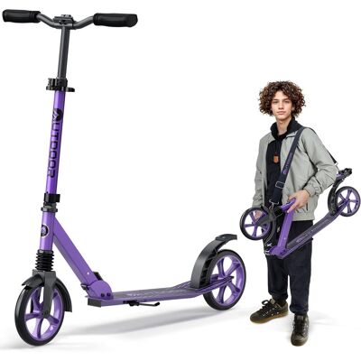 Outdoor Cruiser - Kick Scooter – Foldable, 8" Wheels, 3-Level Adjustable, for Ages 6+, Teens & Adults, 250 lbs Max - Purple Outdoor Cruiser - Kick Scooter – Foldable, 8" Wheels, 3-Level Adjustable, for Ages 6+, Teens & Adults, 250 lbs Max - Purple