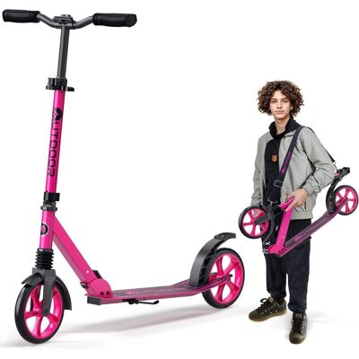 Outdoor Cruiser - Kick Scooter – Foldable, 8" Wheels, 3-Level Adjustable, for Ages 6+, Teens & Adults, 250 lbs Max - Pink Outdoor Cruiser - Kick Scooter – Foldable, 8" Wheels, 3-Level Adjustable, for Ages 6+, Teens & Adults, 250 lbs Max - Pink