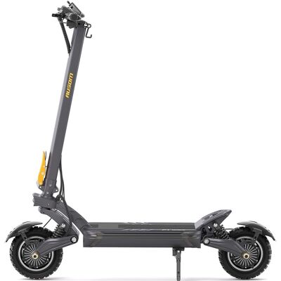 Ausom - F1 Max Foldable Electric Scooter w/ 62 mi Max Operating Range & 20 mph Max Speed, Dual 1400W Motors, 330 lbs Max Load - Gray/Yellow Ausom - F1 Max Foldable Electric Scooter w/ 62 mi Max Operating Range & 20 mph Max Speed, Dual 1400W Motors, 330 lbs Max Load - Gray/Yellow
