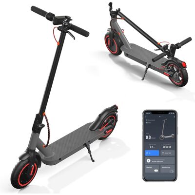 KERDOM - Aluminum Frame Foldable Electric Scooter 23 lbs for Teen Adult, 12 Miles Range Commute Scooter, Dual Braking LED Display - Black KERDOM - Aluminum Frame Foldable Electric Scooter 23 lbs for Teen Adult, 12 Miles Range Commute Scooter, Dual Braking LED Display - Black
