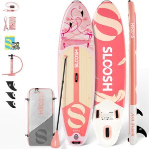 Joyfy - 10.6'' Inflatable Stand Up Paddle Board SUP with Premium Accessories, Non-Slip EVA Deck, Bag for Youth & Adults - Pink Joyfy - 10.6'' Inflatable Stand Up Paddle Board SUP with Premium Accessories, Non-Slip EVA Deck, Bag for Youth & Adults - Pink
