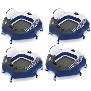 Intex - River Run Connect Lounge Inflatable Floating Water Tube - Blue Intex - River Run Connect Lounge Inflatable Floating Water Tube - Blue