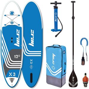 ZRAY - 12' X-Rider Epic X3 Inflatable SUP All Around Paddle Board Kit, /White - Blue ZRAY - 12' X-Rider Epic X3 Inflatable SUP All Around Paddle Board Kit, /White - Blue