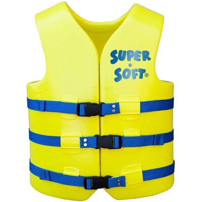 TRC Recreation - Super Soft XXL Life Jacket Vinyl Coated Foam Swim Vest - Yellow TRC Recreation - Super Soft XXL Life Jacket Vinyl Coated Foam Swim Vest - Yellow
