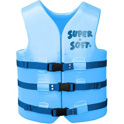 TRC Recreation - Super Soft Small Life Jacket Vinyl Coated Foam Swim Vest, Blue - Marina Blue TRC Recreation - Super Soft Small Life Jacket Vinyl Coated Foam Swim Vest, Blue - Marina Blue