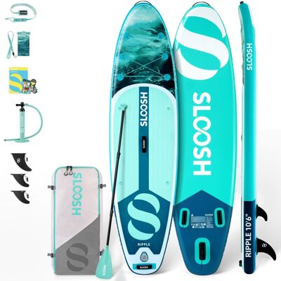Joyfy - 10.6'' Inflatable Stand Up Paddle Board SUP with Premium Accessories, Non-Slip EVA Deck, Bag for Youth & Adults - Green Joyfy - 10.6'' Inflatable Stand Up Paddle Board SUP with Premium Accessories, Non-Slip EVA Deck, Bag for Youth & Adults - Green