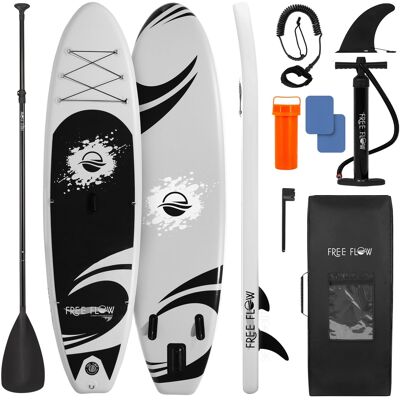 SereneLife - SLSUPB08 Inflatable Stand Up Paddle Board, 10’10” Stable Design, Non-Slip Deck for Youth & Adults - Black SereneLife - SLSUPB08 Inflatable Stand Up Paddle Board, 10’10” Stable Design, Non-Slip Deck for Youth & Adults - Black