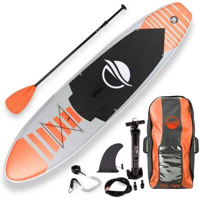 SereneLife - SLSUPB135 Inflatable Stand Up Paddle Board, 10’6” Wide Stable Design, Premium Accessories, Ankle Leash - Orange SereneLife - SLSUPB135 Inflatable Stand Up Paddle Board, 10’6” Wide Stable Design, Premium Accessories, Ankle Leash - Orange
