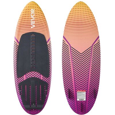 VEVOR - 63-Inch Wakesurf Board, Wake Surfing Board with EPS Foam Core, EVA Non-Slip Pad & 3 Tail Fins, UV-Resistant Wakesurfing - Purple;Yellow VEVOR - 63-Inch Wakesurf Board, Wake Surfing Board with EPS Foam Core, EVA Non-Slip Pad & 3 Tail Fins, UV-Resistant Wakesurfing - Purple;Yellow