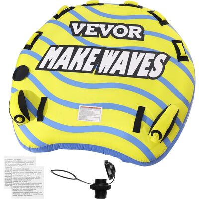 VEVOR - Towable Tube for Boating, 1-3 Riders Inflatable Towable Tube with Bumper Fins, 510 lbs Water Sport Towable Tubes - Orange VEVOR - Towable Tube for Boating, 1-3 Riders Inflatable Towable Tube with Bumper Fins, 510 lbs Water Sport Towable Tubes - Orange