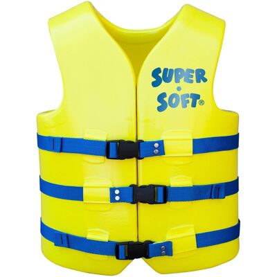 TRC Recreation - Super Soft Medium Life Jacket Vinyl Coated Foam Swim Vest - Yellow TRC Recreation - Super Soft Medium Life Jacket Vinyl Coated Foam Swim Vest - Yellow