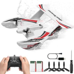 VEVOR - RC Plane,2.4GHZ 3 Channel Remote Control Airplane with 6-Axis Gyro Stabilizer,Ready to Fly Amphibious Aircraft Plane Toy - White VEVOR - RC Plane,2.4GHZ 3 Channel Remote Control Airplane with 6-Axis Gyro Stabilizer,Ready to Fly Amphibious Aircraft Plane Toy - White