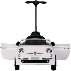 Best Rideon Cars - Fiat 500 Push Car Stroller - White Best Rideon Cars - Fiat 500 Push Car Stroller - White