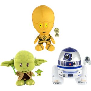 Star Wars - Stylized 7 Inch Plush w/ Enamel Pins Set of 3 R2, C3PO, Yoda Star Wars - Stylized 7 Inch Plush w/ Enamel Pins Set of 3 R2, C3PO, Yoda