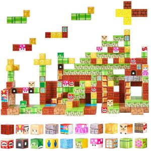 VEVOR - Magnetic Blocks, 100 PCS Magnet Blocks Set, Magnetic Building Cubes for Kids, STEM Montessori Sensory Toys - Green VEVOR - Magnetic Blocks, 100 PCS Magnet Blocks Set, Magnetic Building Cubes for Kids, STEM Montessori Sensory Toys - Green