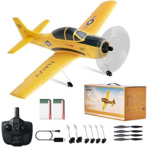 VEVOR - RC Plane, 2.4GHZ 4 Channel Remote Control Airplane with 6-Axis Gyro Stabilizer, Ready to Fly Trainer Aircraft Plane Toy - Yellow VEVOR - RC Plane, 2.4GHZ 4 Channel Remote Control Airplane with 6-Axis Gyro Stabilizer, Ready to Fly Trainer Aircraft Plane Toy - Yellow