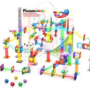 PicassoTiles - PICASSO-TILES Marble Run Magnetic Tiles for Kids, 120PCS, Construction Magnet Tiles Race Track Building Blocks STEM Toy PicassoTiles - PICASSO-TILES Marble Run Magnetic Tiles for Kids, 120PCS, Construction Magnet Tiles Race Track Building Blocks STEM Toy