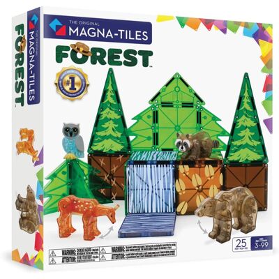 Forest Animals 25-Piece Magnetic Construction Set, THE ORIGINAL MAGNA-TILES Forest Animals 25-Piece Magnetic Construction Set, THE ORIGINAL MAGNA-TILES