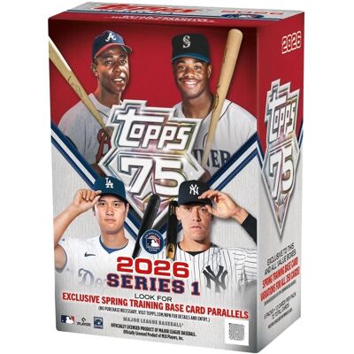 Topps - Topps: 2026 Baseball Series 1 Blaster Box - 6 Packs Topps - Topps: 2026 Baseball Series 1 Blaster Box - 6 Packs
