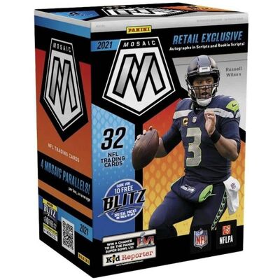 2021 Panini Mosaic Football 8-Pack Blaster Box (Retail Exclusive!) 2021 Panini Mosaic Football 8-Pack Blaster Box (Retail Exclusive!)