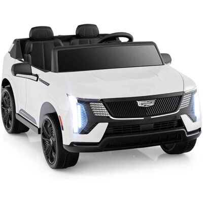 Costway - 2 Seater Ride on Truck with Remote Control 3 Speeds LED Lights Horn Music Story - White Costway - 2 Seater Ride on Truck with Remote Control 3 Speeds LED Lights Horn Music Story - White