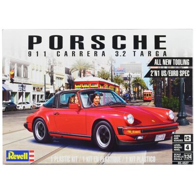 Level 4 Model Kit Porsche 911 Carrera 3.2 Targa 2-in-1 Kit 1/24 Scale Model by Revell Level 4 Model Kit Porsche 911 Carrera 3.2 Targa 2-in-1 Kit 1/24 Scale Model by Revell