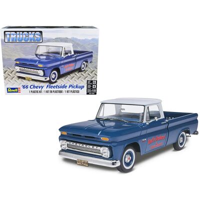 Level 4 Model Kit 1966 Chevrolet Fleetside Pickup Truck 1/25 Scale Model by Revell Level 4 Model Kit 1966 Chevrolet Fleetside Pickup Truck 1/25 Scale Model by Revell