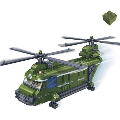 BanBao - CHINOOK HELICOPTER BUILDING SET (263 pcs) Building Set for Kids BanBao - CHINOOK HELICOPTER BUILDING SET (263 pcs) Building Set for Kids