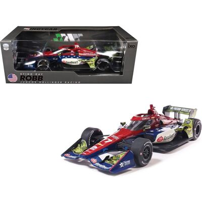 Dallara IndyCar #77 Sting Ray Robb Juncos Hollinger Racing "NTT IndyCar Series" (2026) 1/18 Model Car by IXO Models Dallara IndyCar #77 Sting Ray Robb Juncos Hollinger Racing "NTT IndyCar Series" (2026) 1/18 Model Car by IXO Models