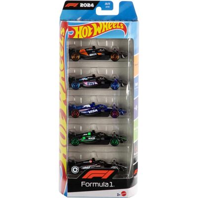 Hot Wheels - 1:64 Scale Formula 1 Collectible Race Car (5-Pack) Hot Wheels - 1:64 Scale Formula 1 Collectible Race Car (5-Pack)