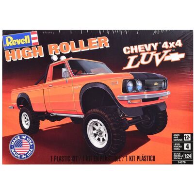 Level 4 Model Kit Chevrolet LUV 4x4 Pickup Truck "High Roller" 1/24 Scale Model by Revell Level 4 Model Kit Chevrolet LUV 4x4 Pickup Truck "High Roller" 1/24 Scale Model by Revell