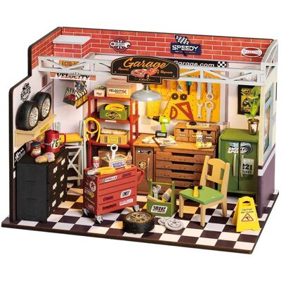 Rolife - DG165 DIY Miniature House Kit - Garage Workshop - Black Rolife - DG165 DIY Miniature House Kit - Garage Workshop - Black