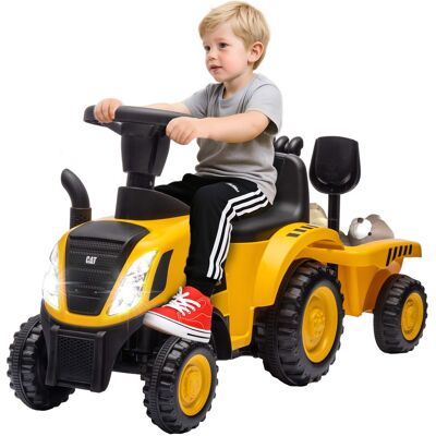 Qaba - Licensed Ride-On Construction Toy with Shovel & Trailer Qaba - Licensed Ride-On Construction Toy with Shovel & Trailer