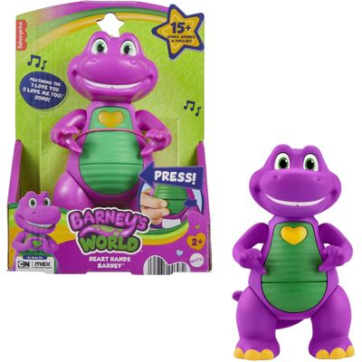 Fisher Price - Barney's World: Heart Hands Barney Musical Figure - COLLECTIBLES - Multicolor Fisher Price - Barney's World: Heart Hands Barney Musical Figure - COLLECTIBLES - Multicolor