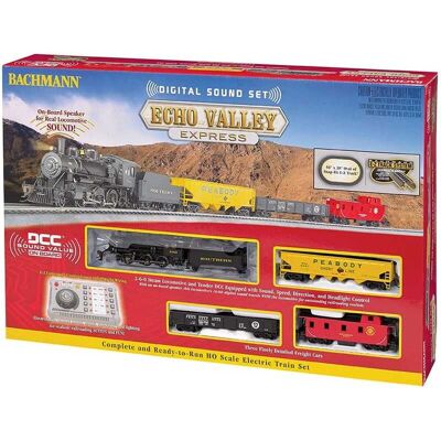 Bachmann - Trains HO Scale EcValley Express - Ready To Run with Sound Electric Powered Model Train Set Bachmann - Trains HO Scale EcValley Express - Ready To Run with Sound Electric Powered Model Train Set