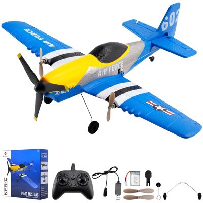 Topteng - P51 3CH RC Airplane with 6-Axis Gyro Stabilizer - 2.4GHz Remote, 2 Batteries, EPP Foam, 20min Flight, Beginner-Friendly Topteng - P51 3CH RC Airplane with 6-Axis Gyro Stabilizer - 2.4GHz Remote, 2 Batteries, EPP Foam, 20min Flight, Beginner-Friendly