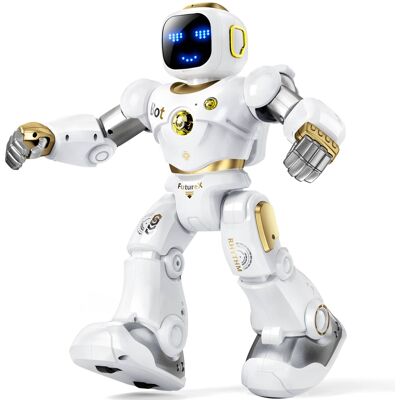 Ruko - 1088 Smart Robot for Kids toy, Large Programmable Interactive RC Robot with Voice Control, Gifts for boys and girls - Gold Ruko - 1088 Smart Robot for Kids toy, Large Programmable Interactive RC Robot with Voice Control, Gifts for boys and girls - Gold