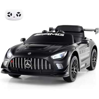 Costway - Ride on Car Licensed Mercedes-AMG GT3 Kids Car with Remote Control 3 Speeds - Black Costway - Ride on Car Licensed Mercedes-AMG GT3 Kids Car with Remote Control 3 Speeds - Black