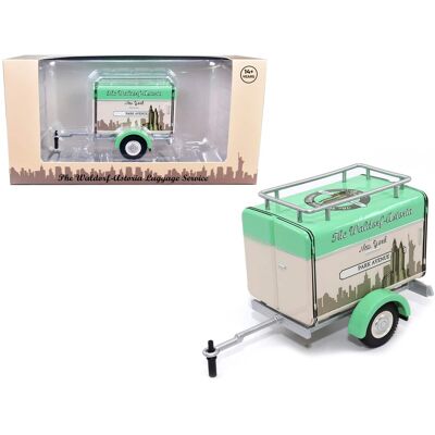 Motorcity Classics - Travel Trailer Beige w/Light Green Top "The Waldorf-Astoria Luggage Service NY" 1/24 Model Car by Motor City Classics Motorcity Classics - Travel Trailer Beige w/Light Green Top "The Waldorf-Astoria Luggage Service NY" 1/24 Model Car by Motor City Classics