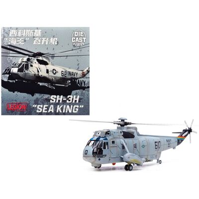 Sikorsky SH-3H Sea King Helicopter "Eightballers, Carrier Air Wing 14" (1990s) US Navy 1/72 Diecast Model by Legion Sikorsky SH-3H Sea King Helicopter "Eightballers, Carrier Air Wing 14" (1990s) US Navy 1/72 Diecast Model by Legion