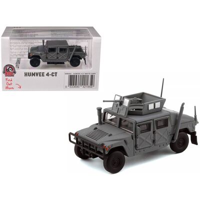 HUMVEE 4-CT Military Vehicle Matt Gray with Alternative Tops 1/64 Diecast Model Car by BM Creations HUMVEE 4-CT Military Vehicle Matt Gray with Alternative Tops 1/64 Diecast Model Car by BM Creations