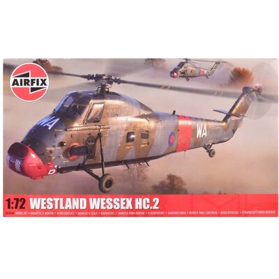 Level 2 Model Kit of Westland Wessex HC.2 Helicopter with 3 Scheme Options 1/72 Plastic Model Kit by Airfix Level 2 Model Kit of Westland Wessex HC.2 Helicopter with 3 Scheme Options 1/72 Plastic Model Kit by Airfix