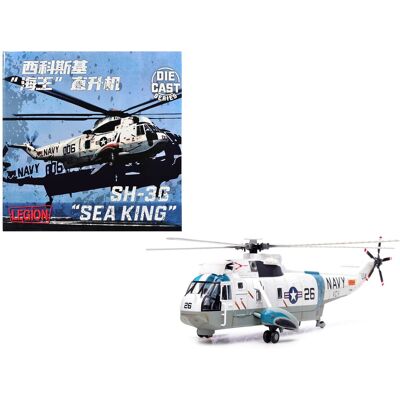 Sikorsky SH-3G Sea King Helicopter "Blue Alii, NAS Barbers Point, Hawaii" (1970s) US Navy 1/72 Diecast Model by Legion Sikorsky SH-3G Sea King Helicopter "Blue Alii, NAS Barbers Point, Hawaii" (1970s) US Navy 1/72 Diecast Model by Legion