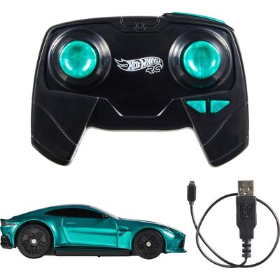Hot Wheels - 1:64 Scale Aston Martin Vantage R/C Vehicle - Green Hot Wheels - 1:64 Scale Aston Martin Vantage R/C Vehicle - Green
