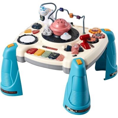 VEVOR - Baby Spacecraft Musical Table Toys for 1-3 Years Old, Learning Activity Desk with Space Theme & Soft-glow Star Projector - Colored accents (blue tones) VEVOR - Baby Spacecraft Musical Table Toys for 1-3 Years Old, Learning Activity Desk with Space Theme & Soft-glow Star Projector - Colored accents (blue tones)
