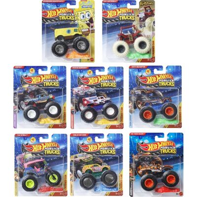 Mattel - Hot Wheels Monster Trucks 1:64 8-Piece E Assortment - COLLECTIBLES - Multicolor Mattel - Hot Wheels Monster Trucks 1:64 8-Piece E Assortment - COLLECTIBLES - Multicolor