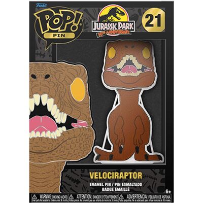 Funko - POP! PINS MOVIES: JURASSIC PARK - Velociraptor (Styles May Vary) - COLLECTIBLES - Multicolor Funko - POP! PINS MOVIES: JURASSIC PARK - Velociraptor (Styles May Vary) - COLLECTIBLES - Multicolor